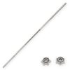 60" Threaded Barbell w/ Star-Lock Collars